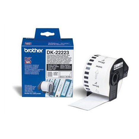 Brother | DK-22223 | Continuous labels | Thermal | Black on white | Roll (5 cm x 30.5 m) - 2